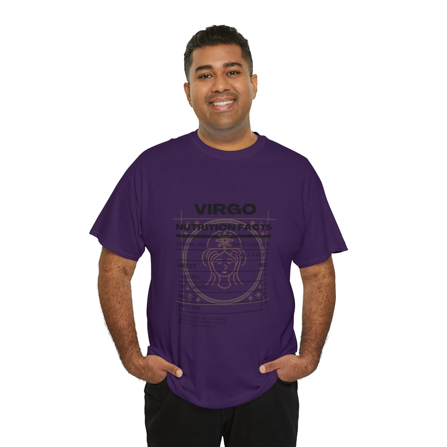 Messy and Proud Virgo Zodiac Astro-Sarcasm Unisex Heavy Cotton Tee