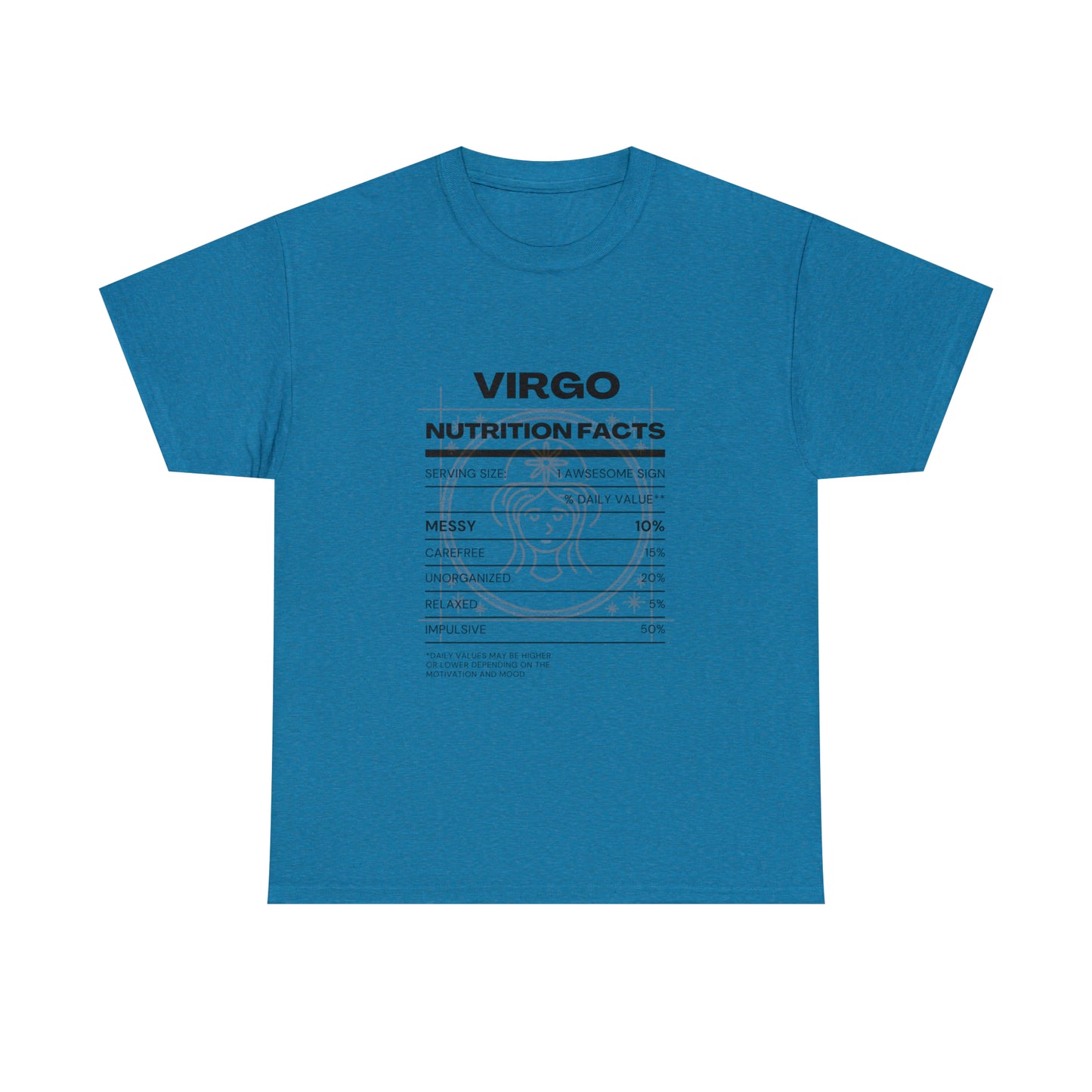 Messy and Proud Virgo Zodiac Astro-Sarcasm Unisex Heavy Cotton Tee