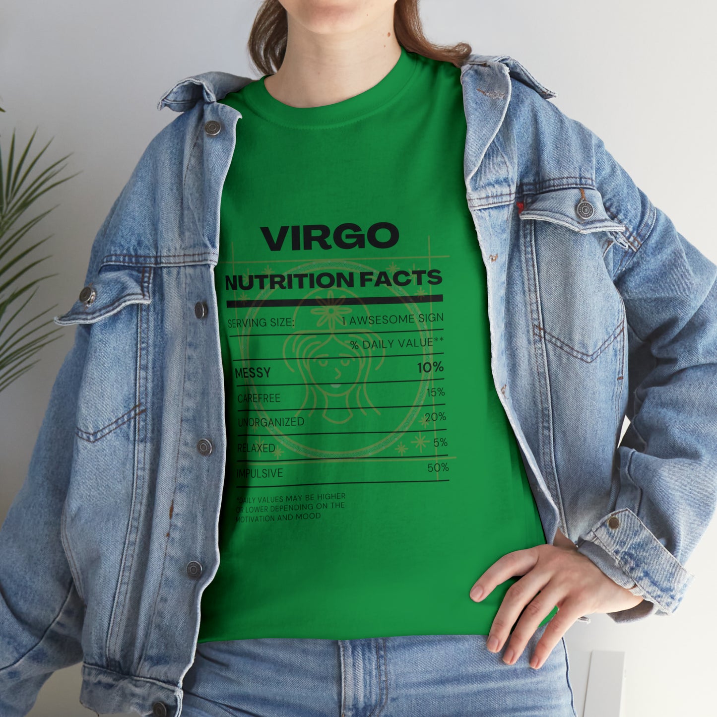 Messy and Proud Virgo Zodiac Astro-Sarcasm Unisex Heavy Cotton Tee