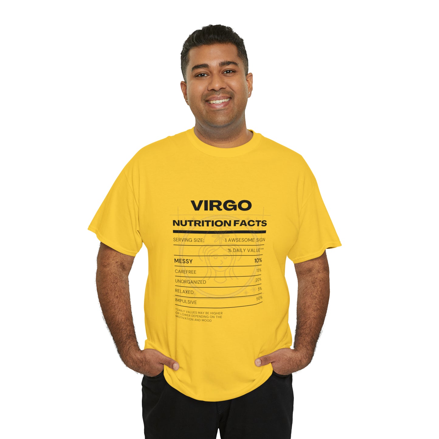 Messy and Proud Virgo Zodiac Astro-Sarcasm Unisex Heavy Cotton Tee