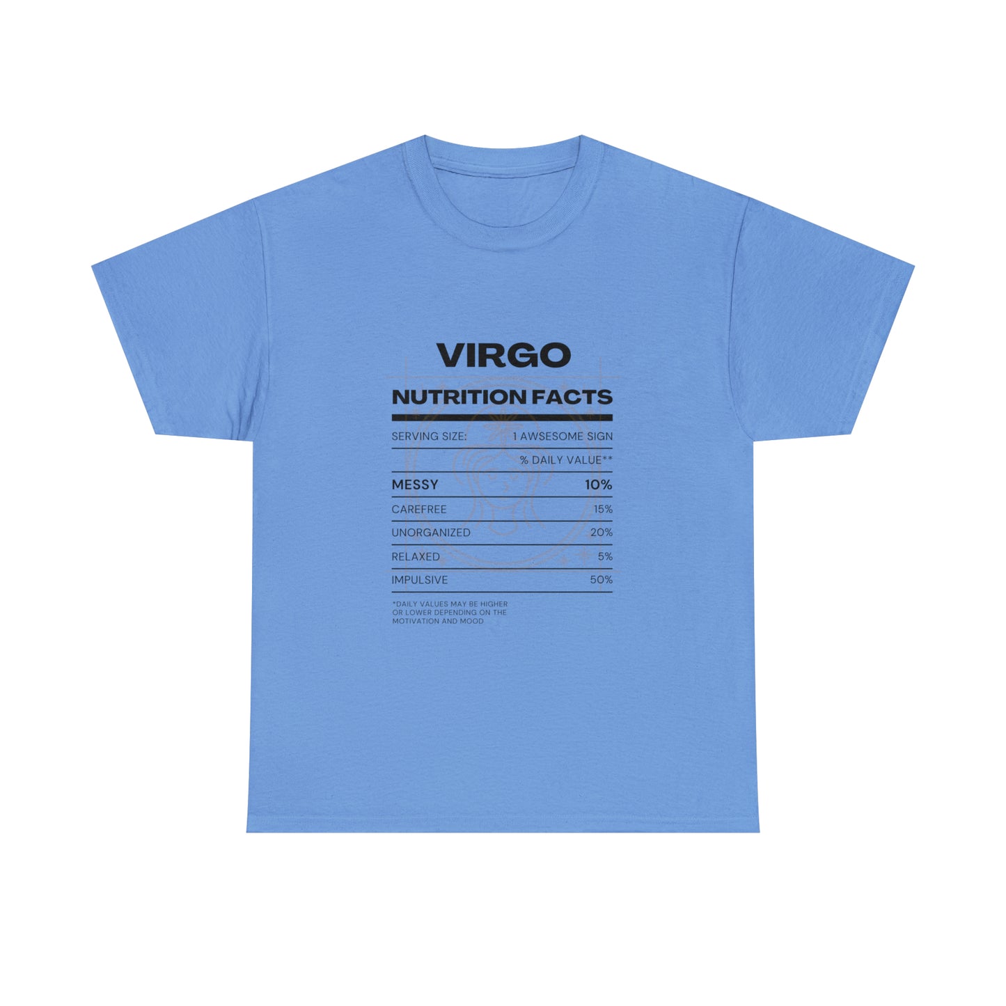 Messy and Proud Virgo Zodiac Astro-Sarcasm Unisex Heavy Cotton Tee