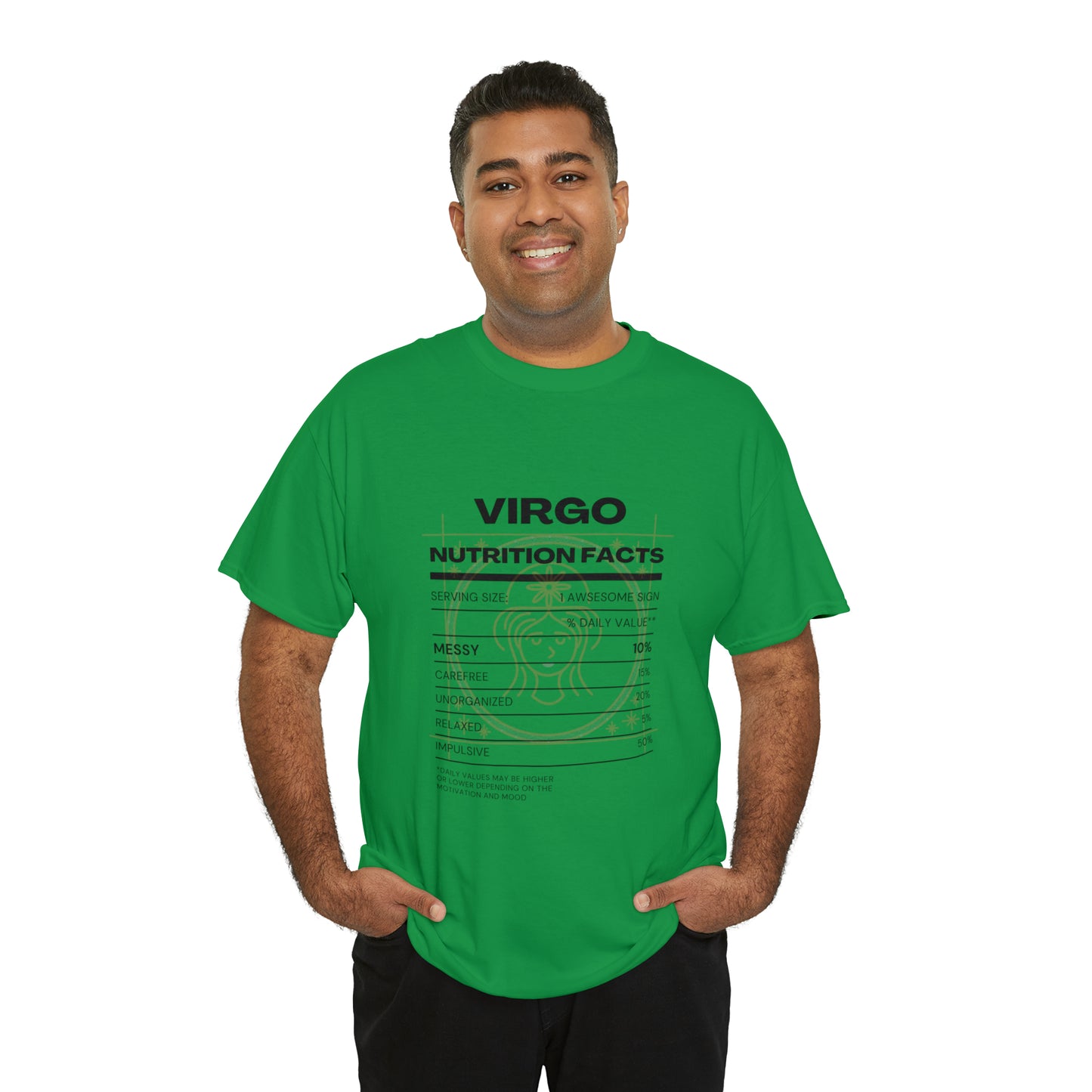 Messy and Proud Virgo Zodiac Astro-Sarcasm Unisex Heavy Cotton Tee