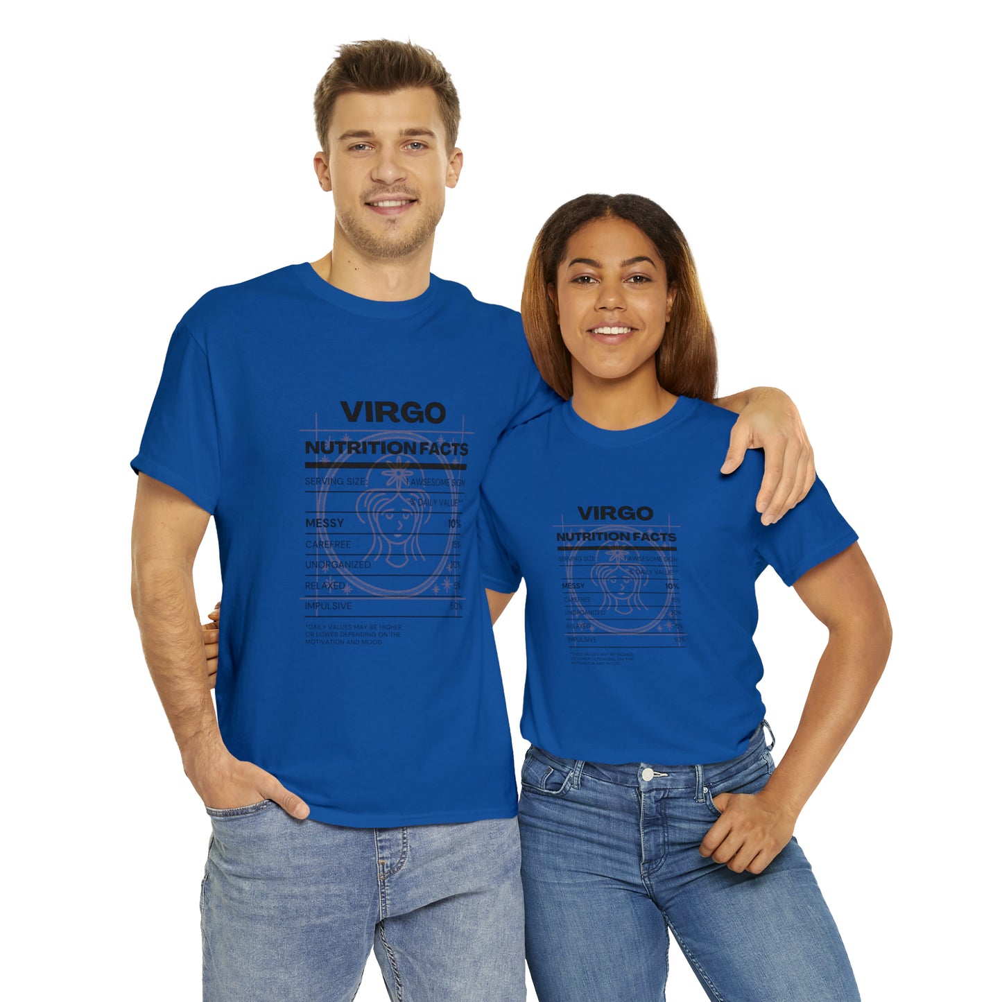 Messy and Proud Virgo Zodiac Astro-Sarcasm Unisex Heavy Cotton Tee