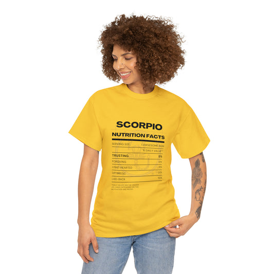 Trusting and Forgiving Scorpio Zodiac Astro-Sarcasm Unisex Heavy Cotton Tee