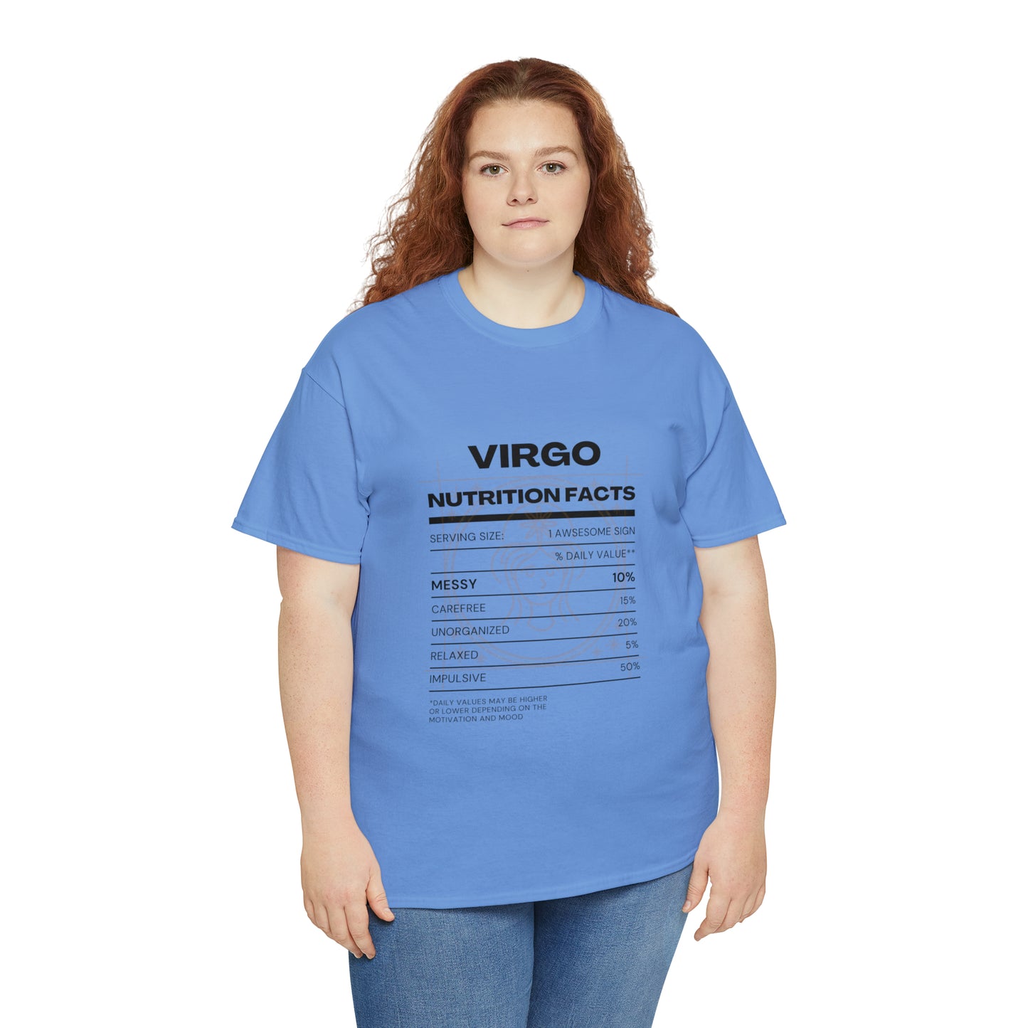 Messy and Proud Virgo Zodiac Astro-Sarcasm Unisex Heavy Cotton Tee