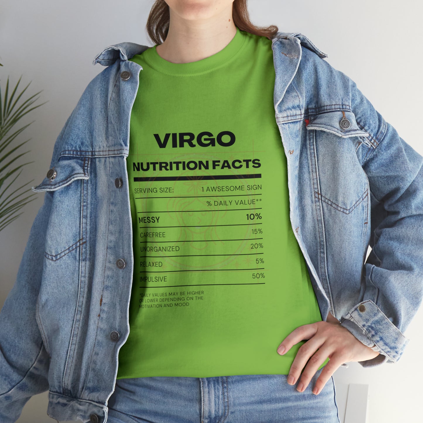 Messy and Proud Virgo Zodiac Astro-Sarcasm Unisex Heavy Cotton Tee