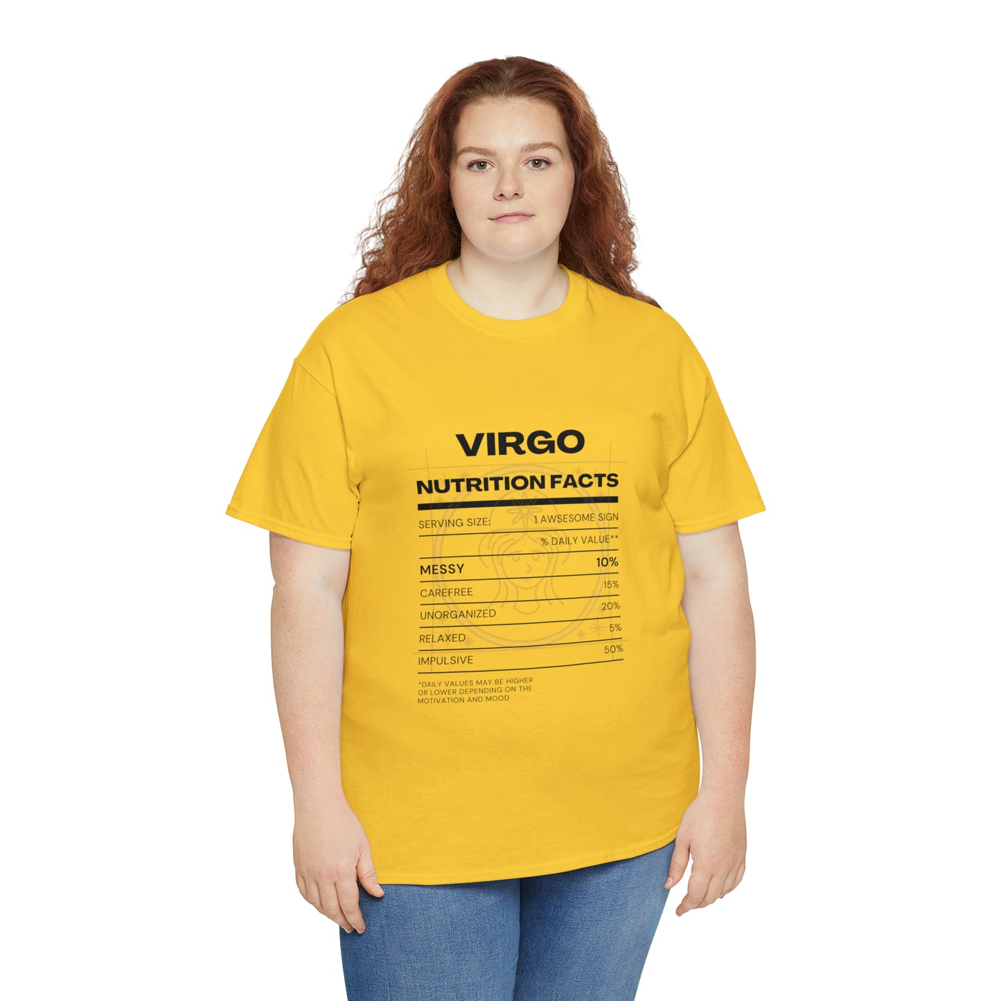 Messy and Proud Virgo Zodiac Astro-Sarcasm Unisex Heavy Cotton Tee