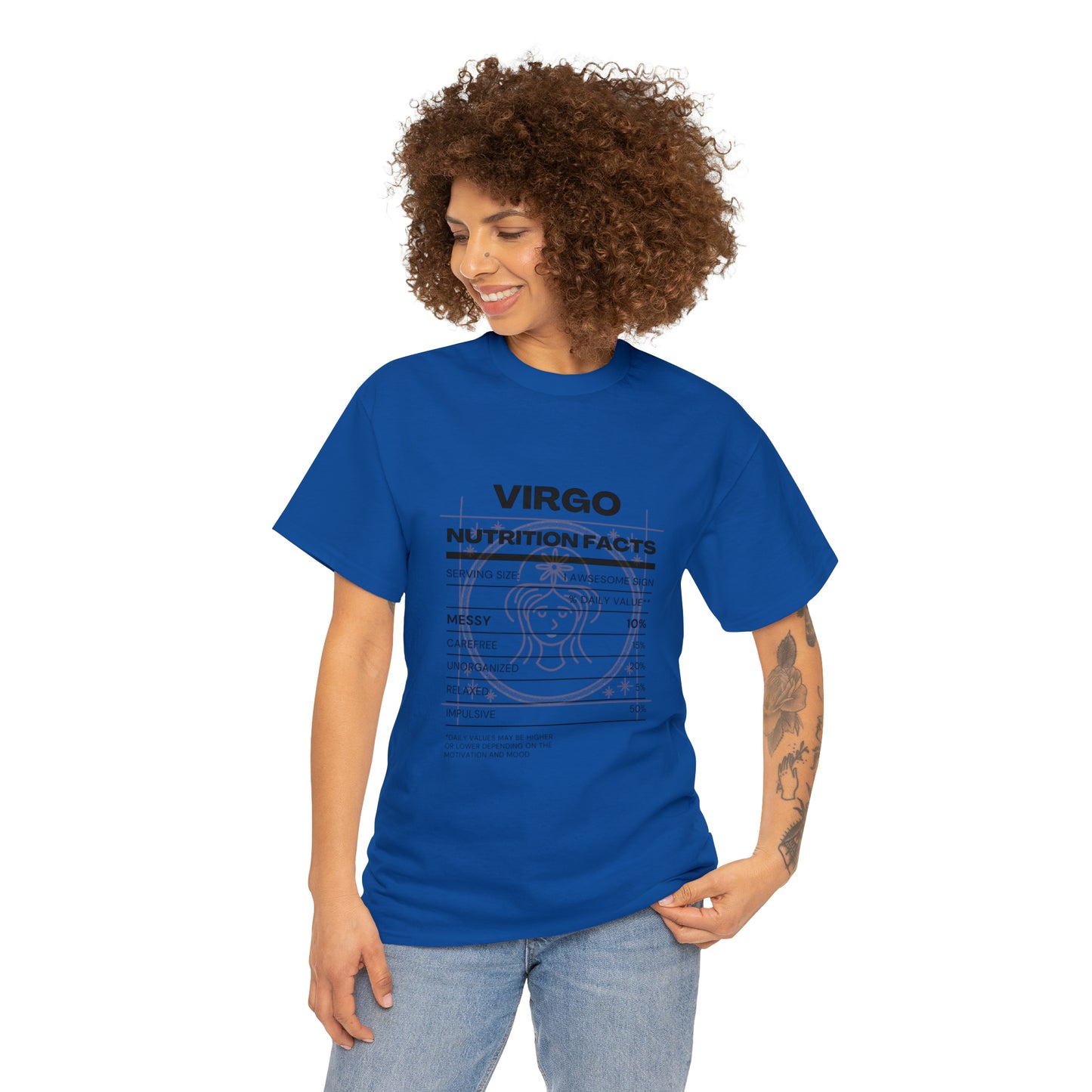 Messy and Proud Virgo Zodiac Astro-Sarcasm Unisex Heavy Cotton Tee