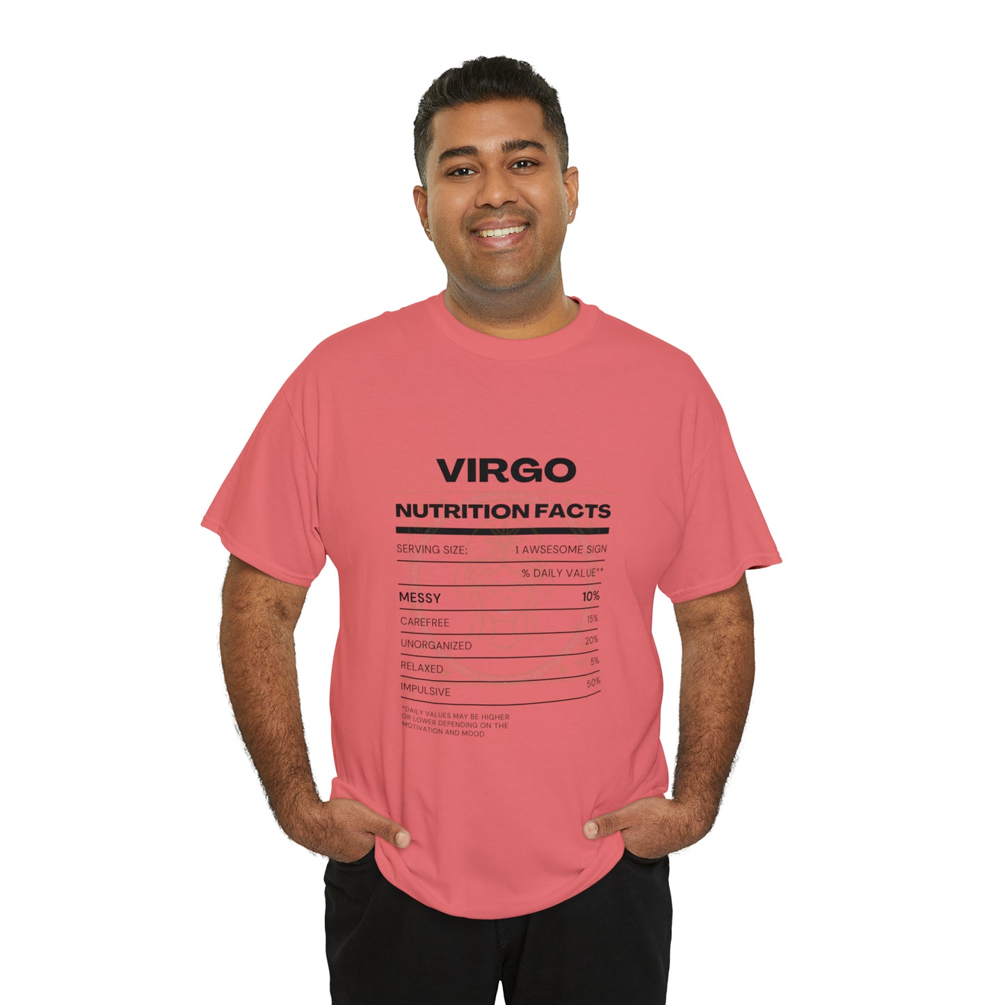 Messy and Proud Virgo Zodiac Astro-Sarcasm Unisex Heavy Cotton Tee