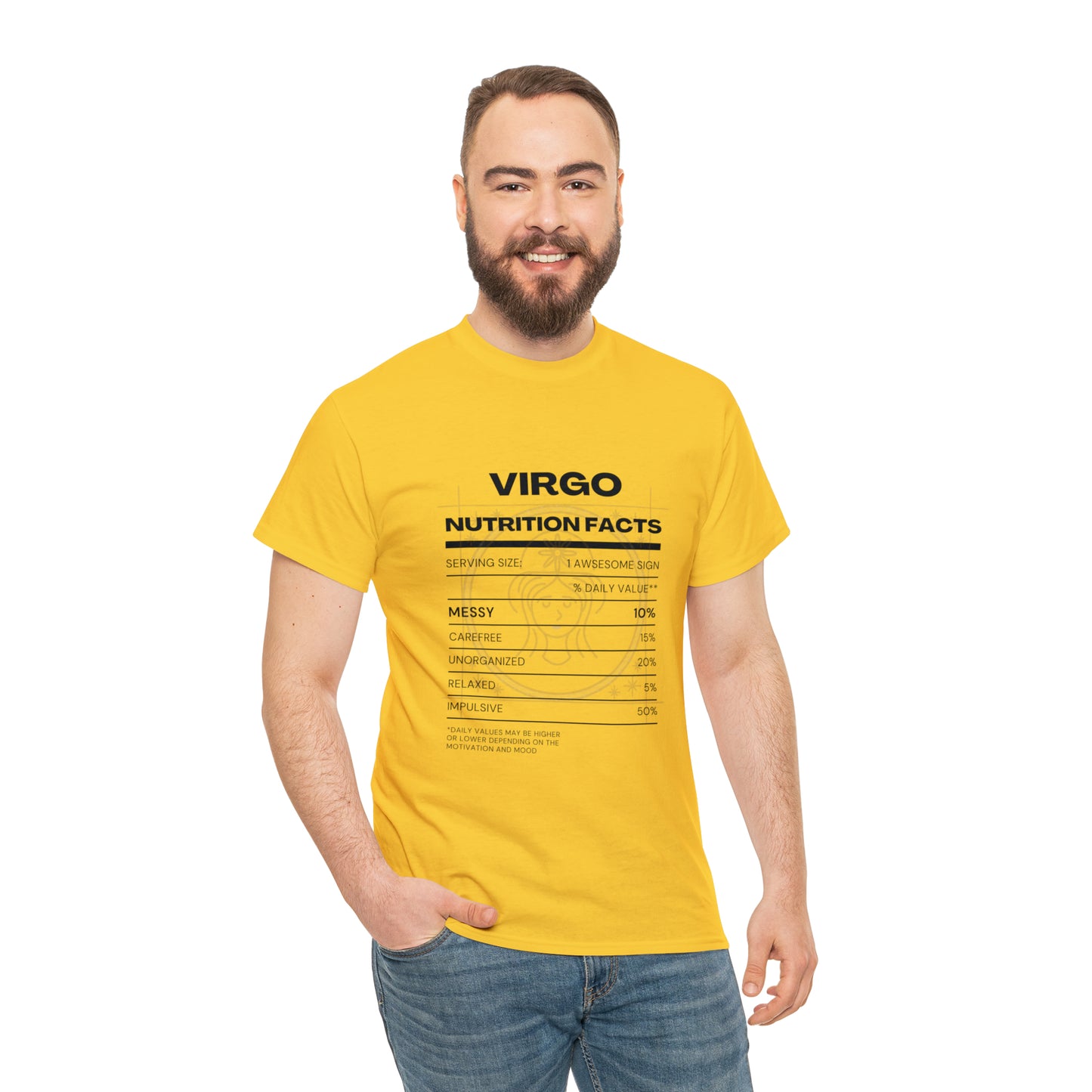 Messy and Proud Virgo Zodiac Astro-Sarcasm Unisex Heavy Cotton Tee