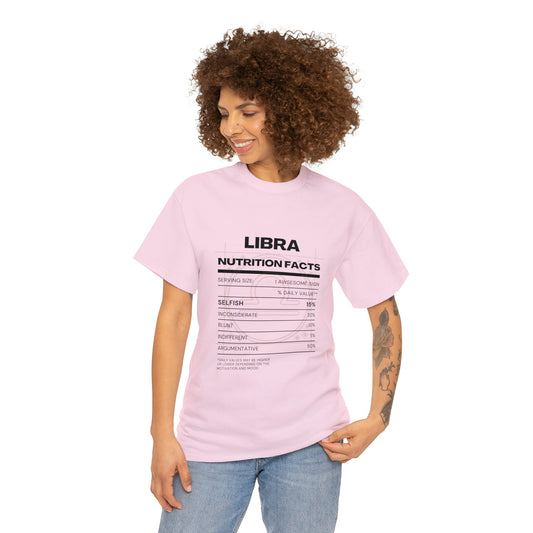 Unapologetically Blunt Libra Zodiac Astro-Sarcasm Unisex Heavy Cotton Tee