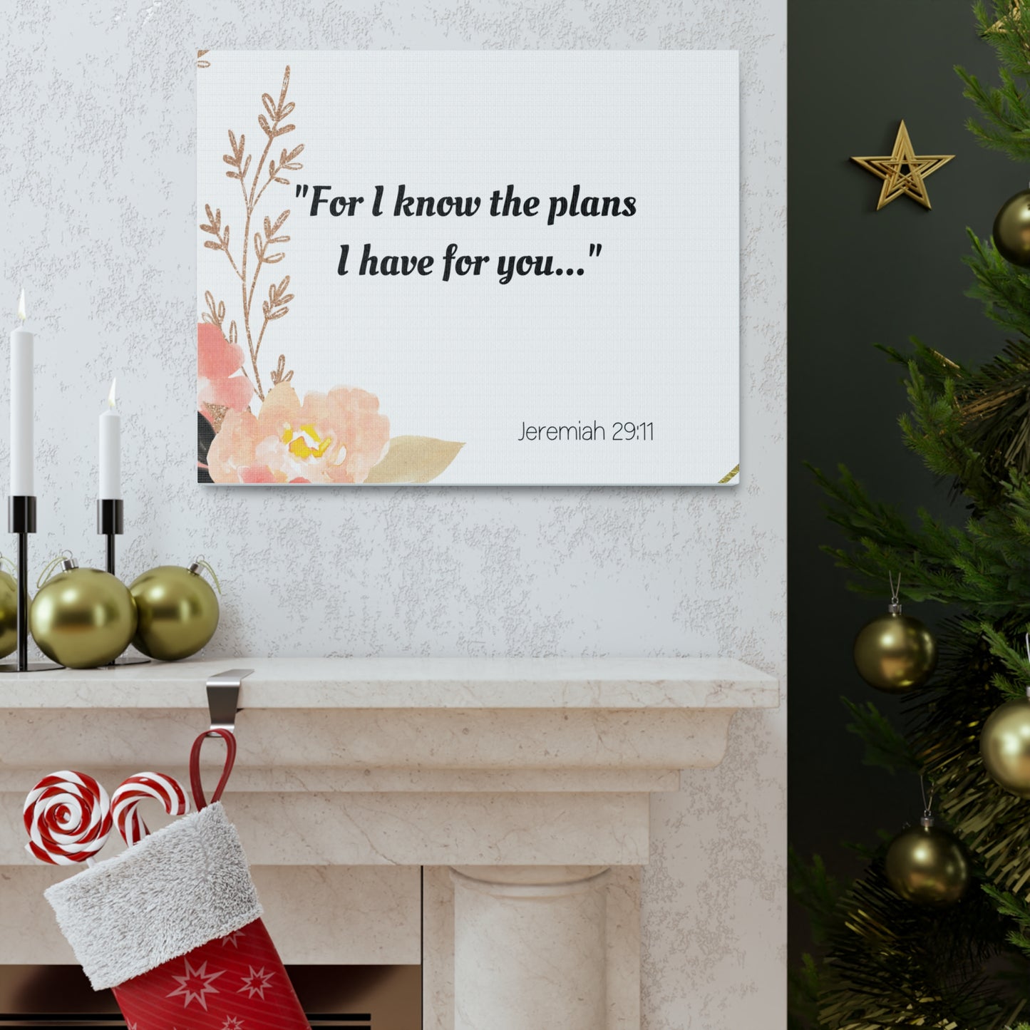 "God's Plans for You: Jeremiah 29:11 Bible Verse" Canvas Gallery Wraps