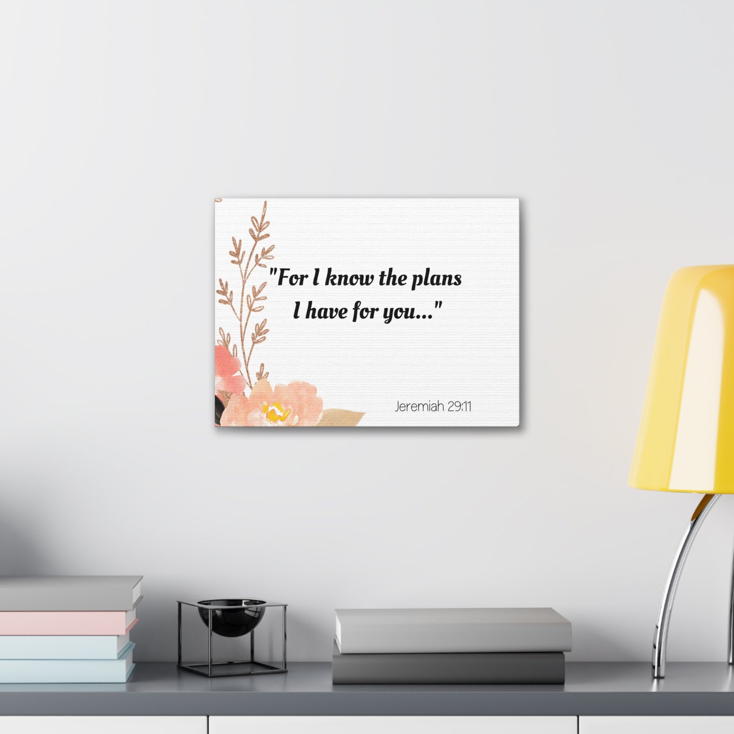 "God's Plans for You: Jeremiah 29:11 Bible Verse" Canvas Gallery Wraps