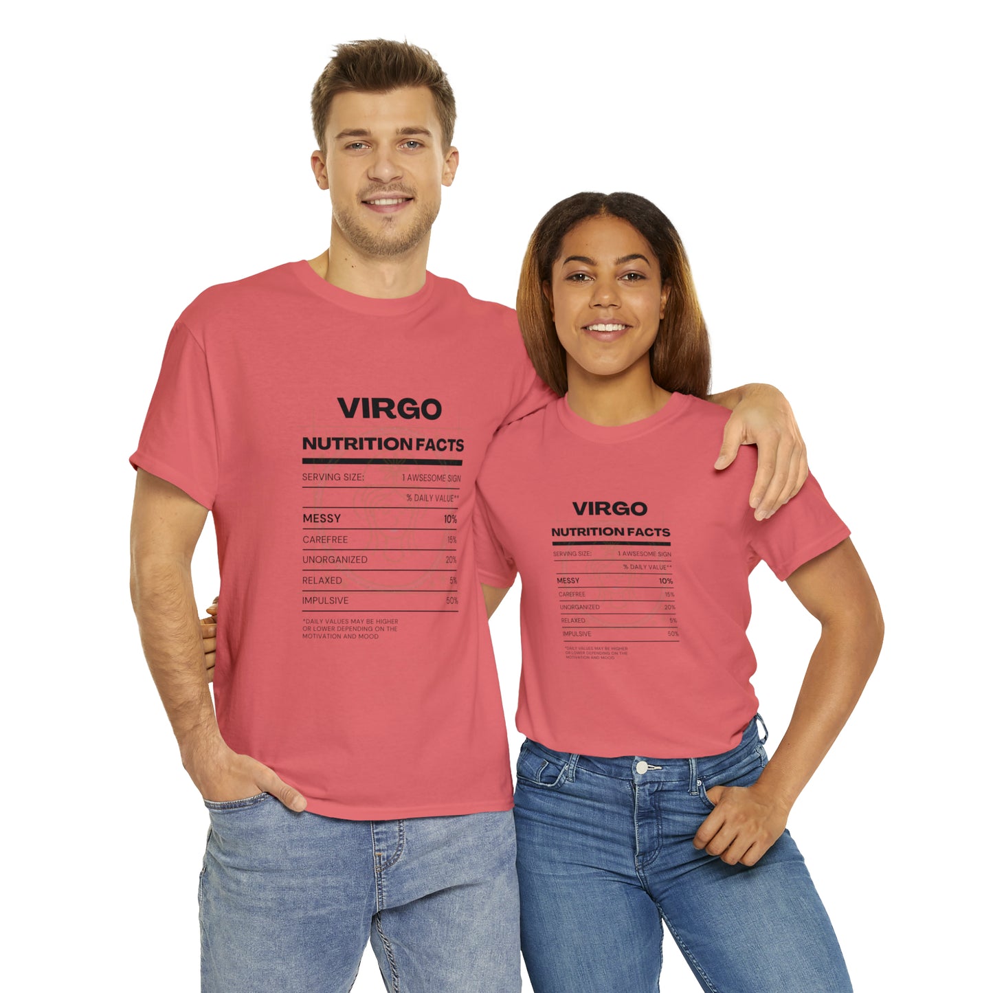 Messy and Proud Virgo Zodiac Astro-Sarcasm Unisex Heavy Cotton Tee