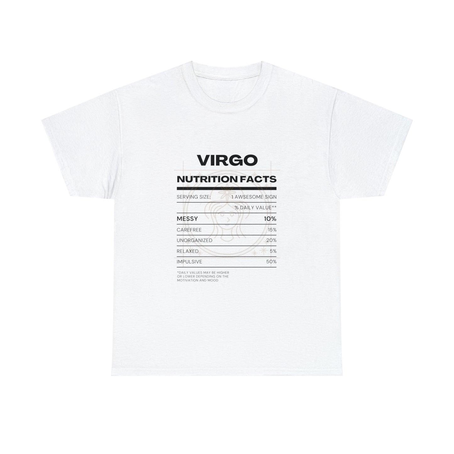 Messy and Proud Virgo Zodiac Astro-Sarcasm Unisex Heavy Cotton Tee