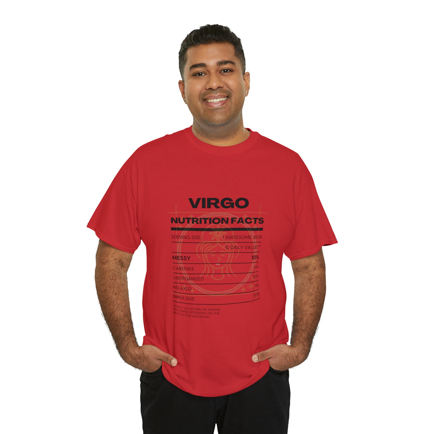 Messy and Proud Virgo Zodiac Astro-Sarcasm Unisex Heavy Cotton Tee