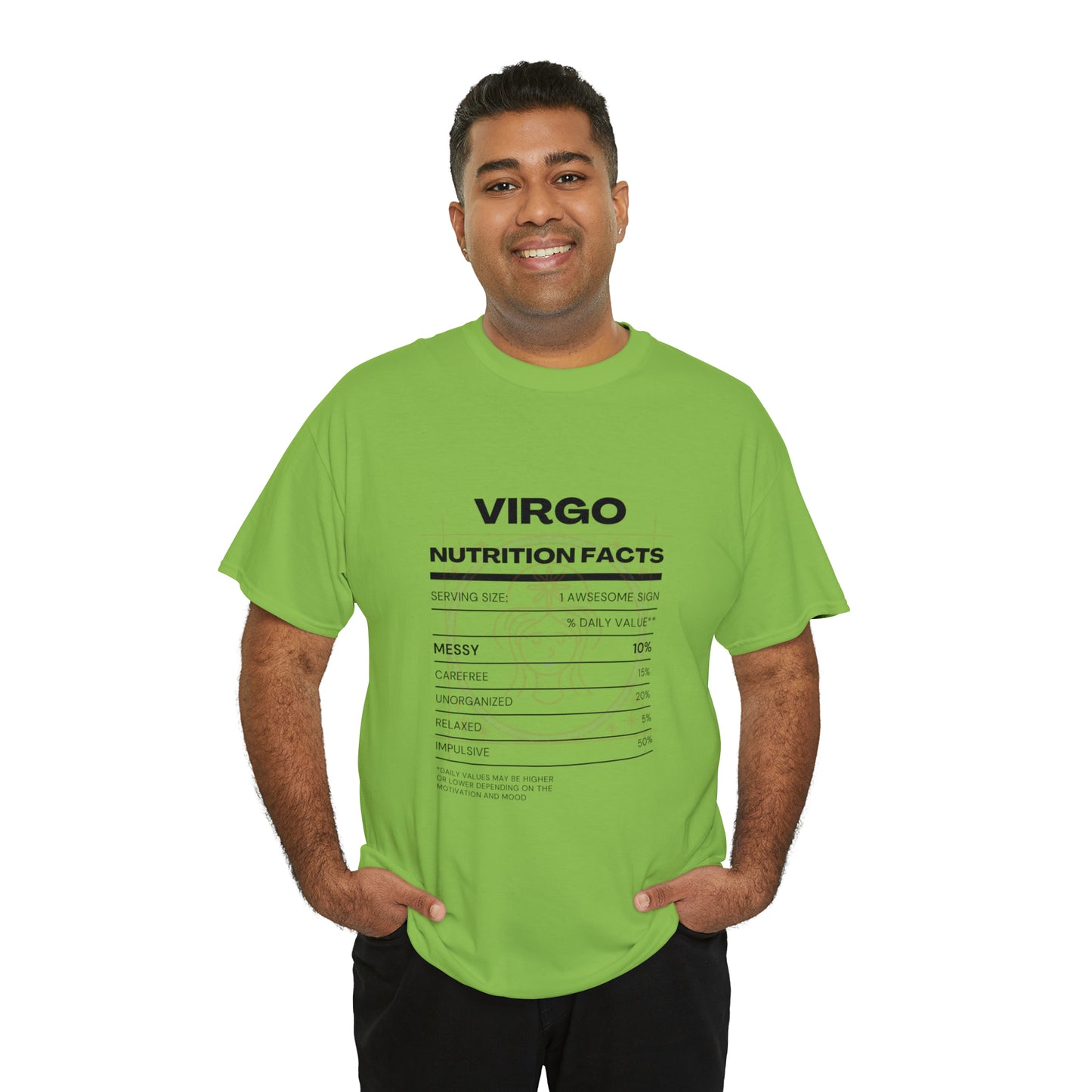 Messy and Proud Virgo Zodiac Astro-Sarcasm Unisex Heavy Cotton Tee