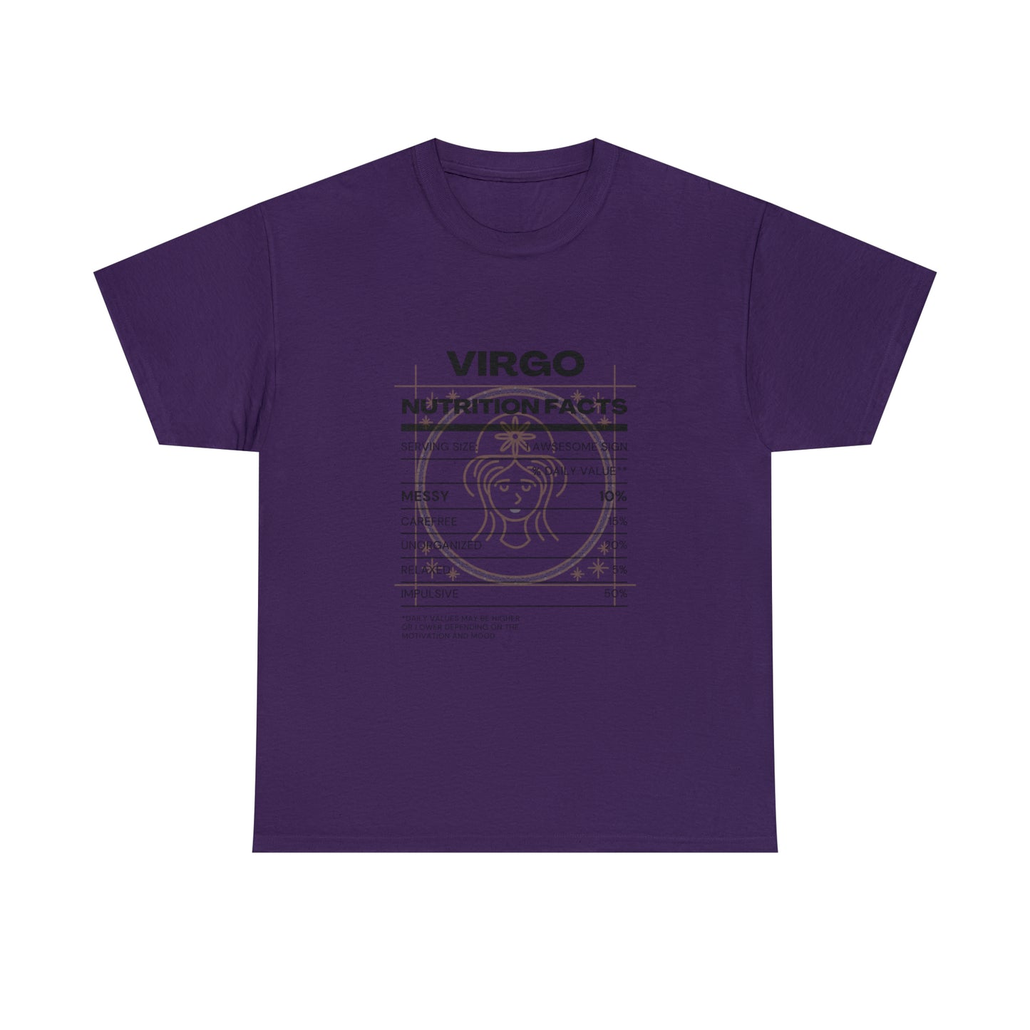 Messy and Proud Virgo Zodiac Astro-Sarcasm Unisex Heavy Cotton Tee