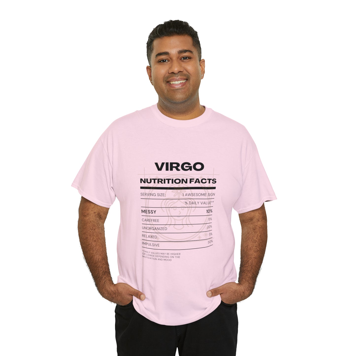 Messy and Proud Virgo Zodiac Astro-Sarcasm Unisex Heavy Cotton Tee