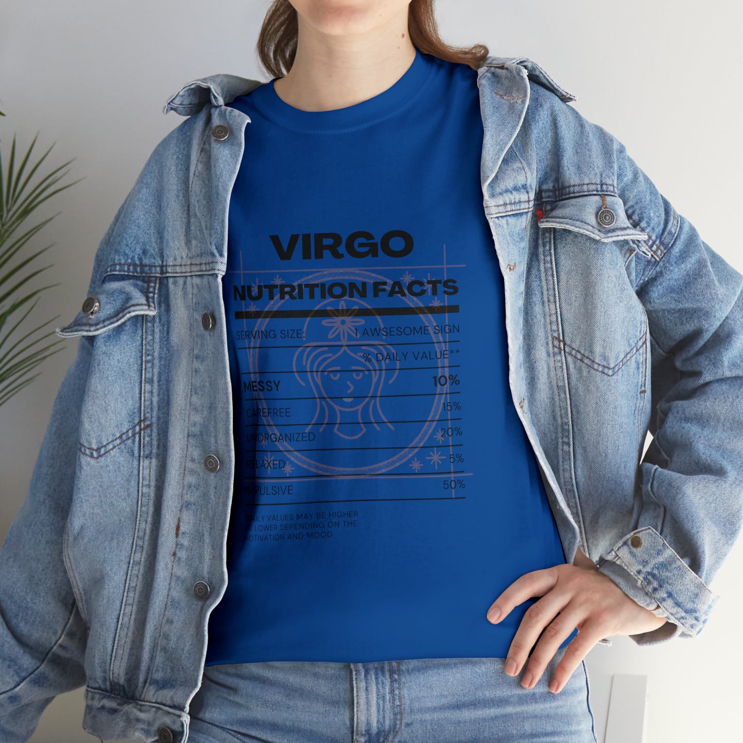 Messy and Proud Virgo Zodiac Astro-Sarcasm Unisex Heavy Cotton Tee