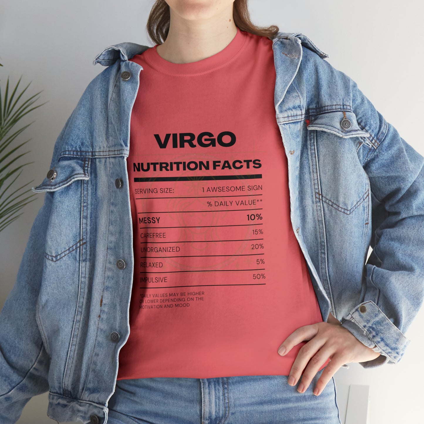 Messy and Proud Virgo Zodiac Astro-Sarcasm Unisex Heavy Cotton Tee