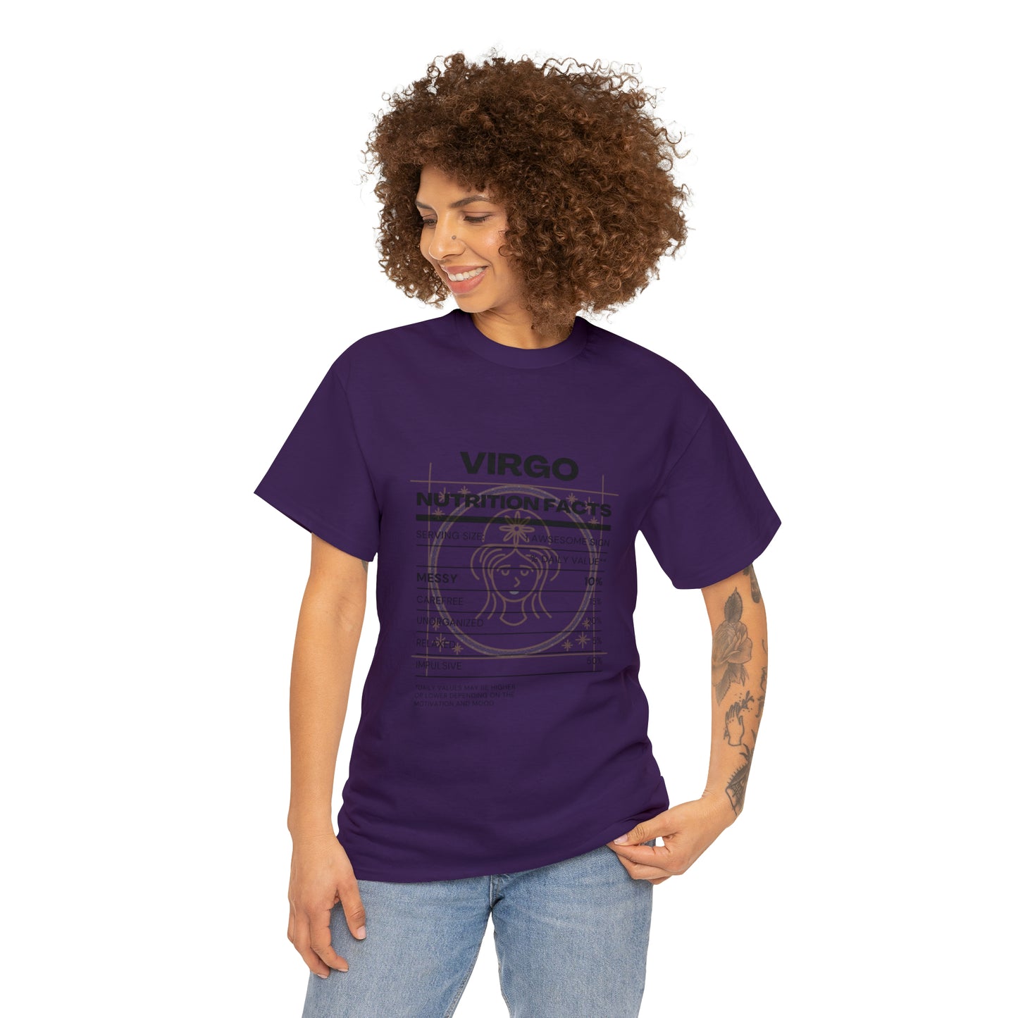 Messy and Proud Virgo Zodiac Astro-Sarcasm Unisex Heavy Cotton Tee