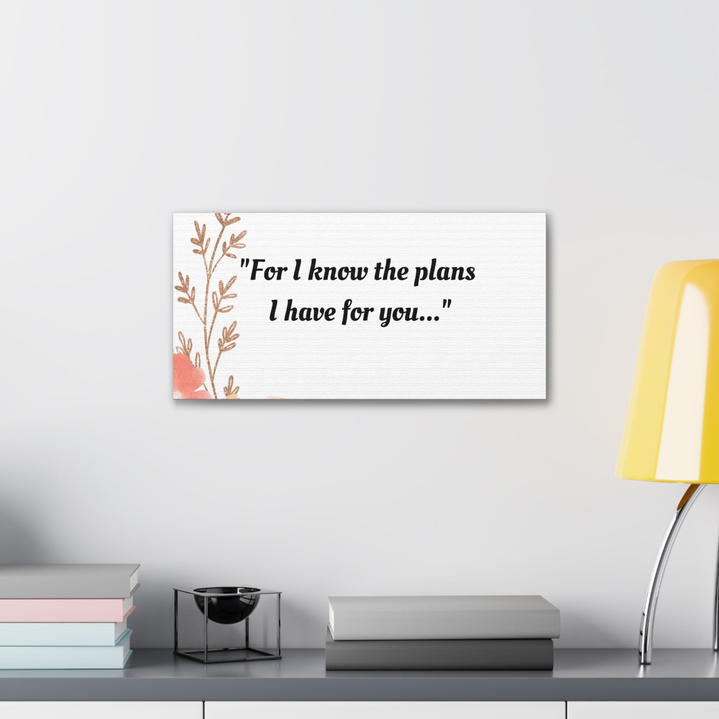 "God's Plans for You: Jeremiah 29:11 Bible Verse" Canvas Gallery Wraps