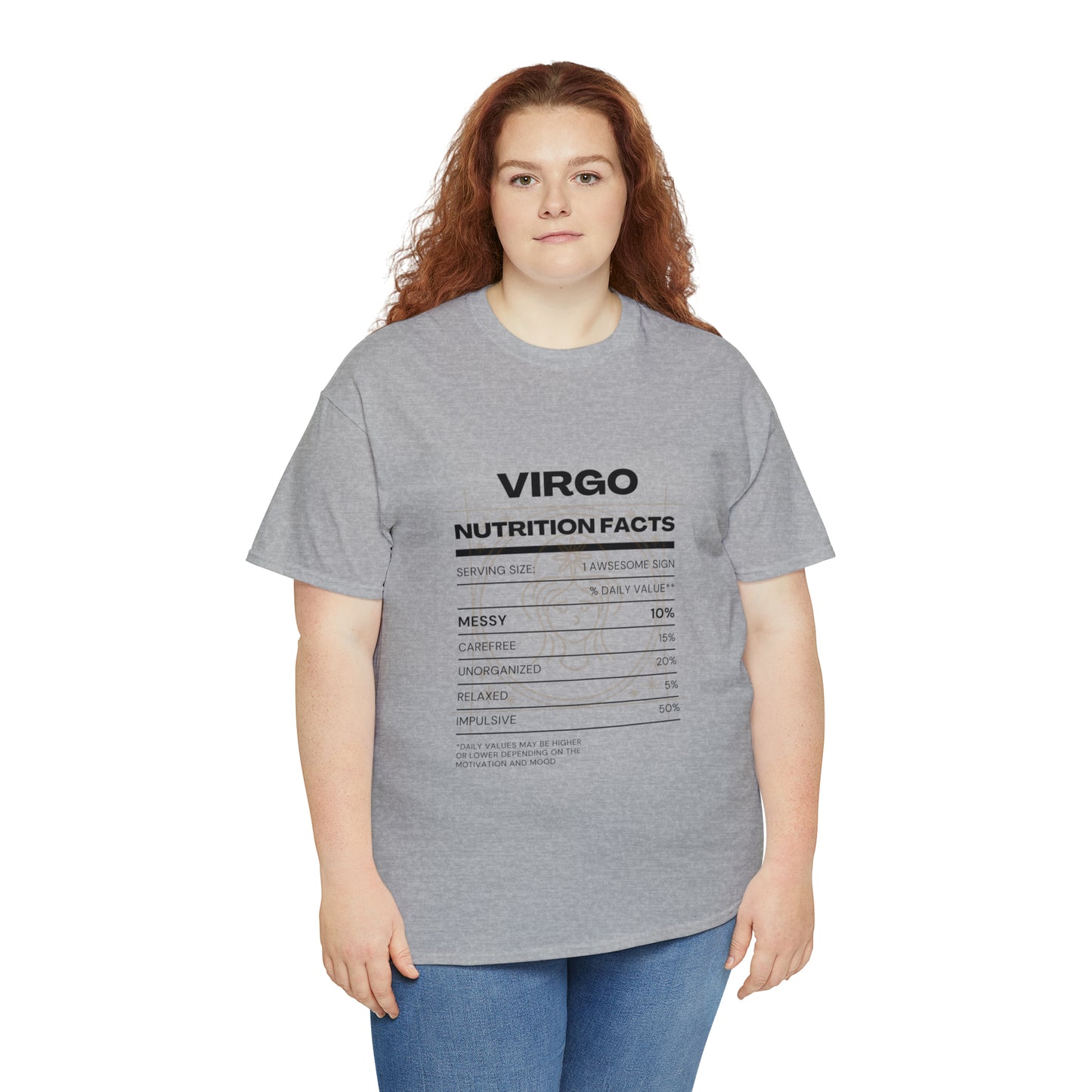 Messy and Proud Virgo Zodiac Astro-Sarcasm Unisex Heavy Cotton Tee