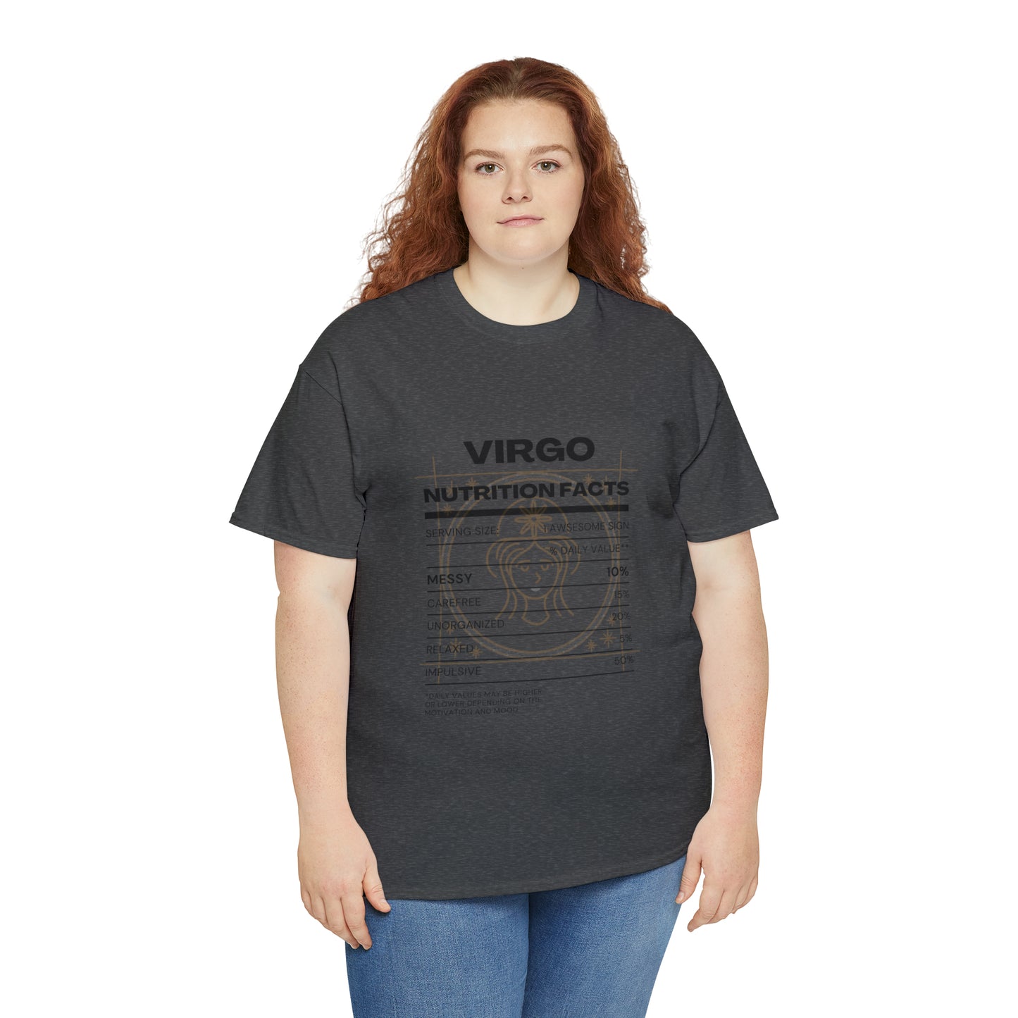 Messy and Proud Virgo Zodiac Astro-Sarcasm Unisex Heavy Cotton Tee