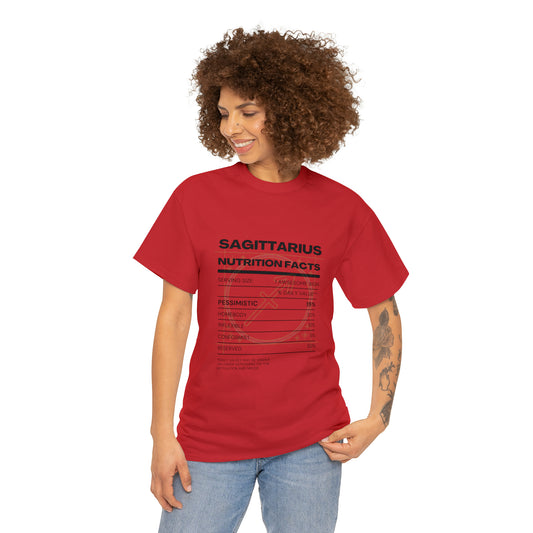 Pessimistic Homebody? Nah, Just a Sagittarius! Zodiac Astro-Sarcasm Unisex Heavy Cotton Tee