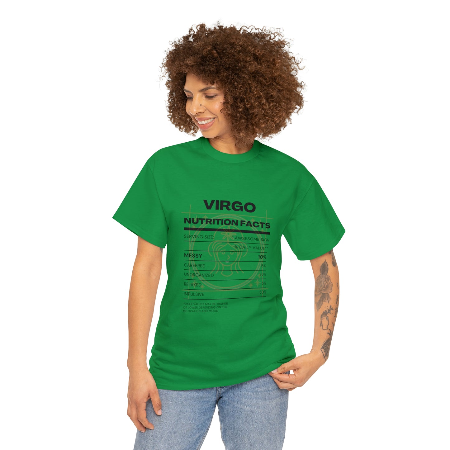 Messy and Proud Virgo Zodiac Astro-Sarcasm Unisex Heavy Cotton Tee