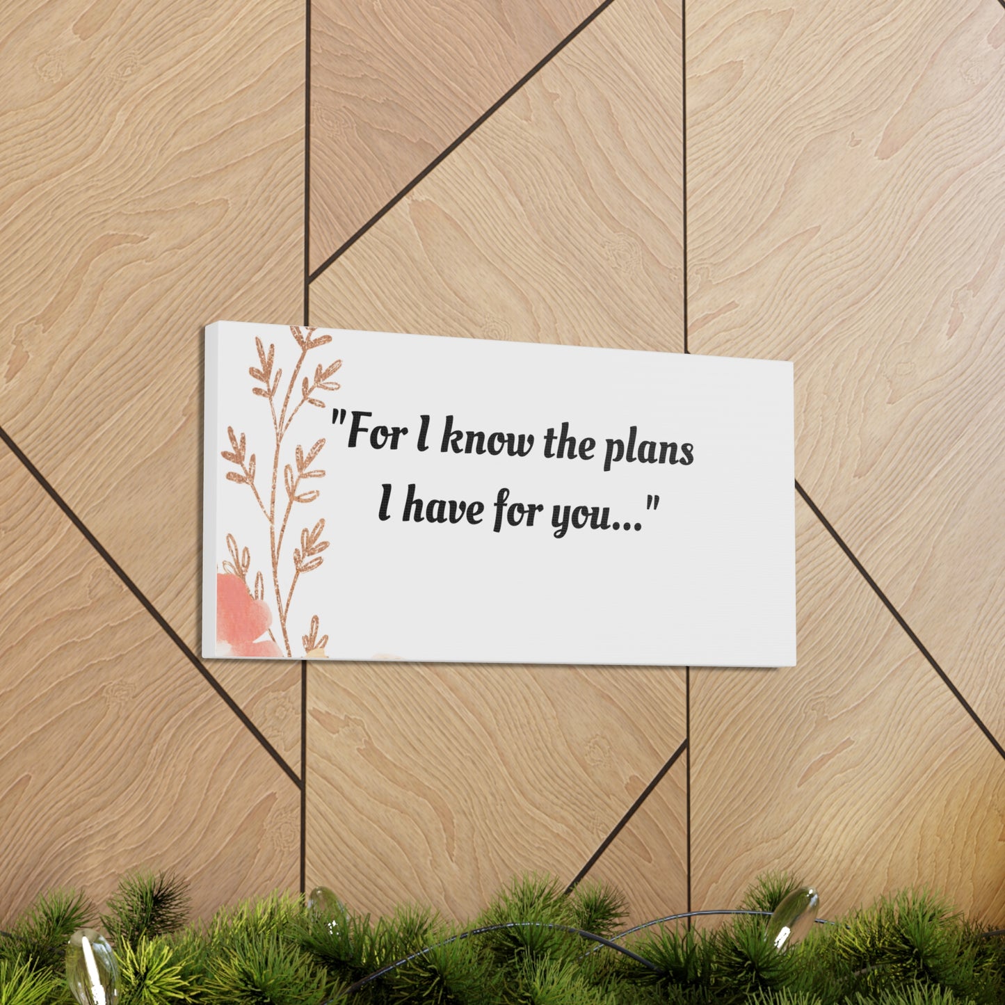 "God's Plans for You: Jeremiah 29:11 Bible Verse" Canvas Gallery Wraps