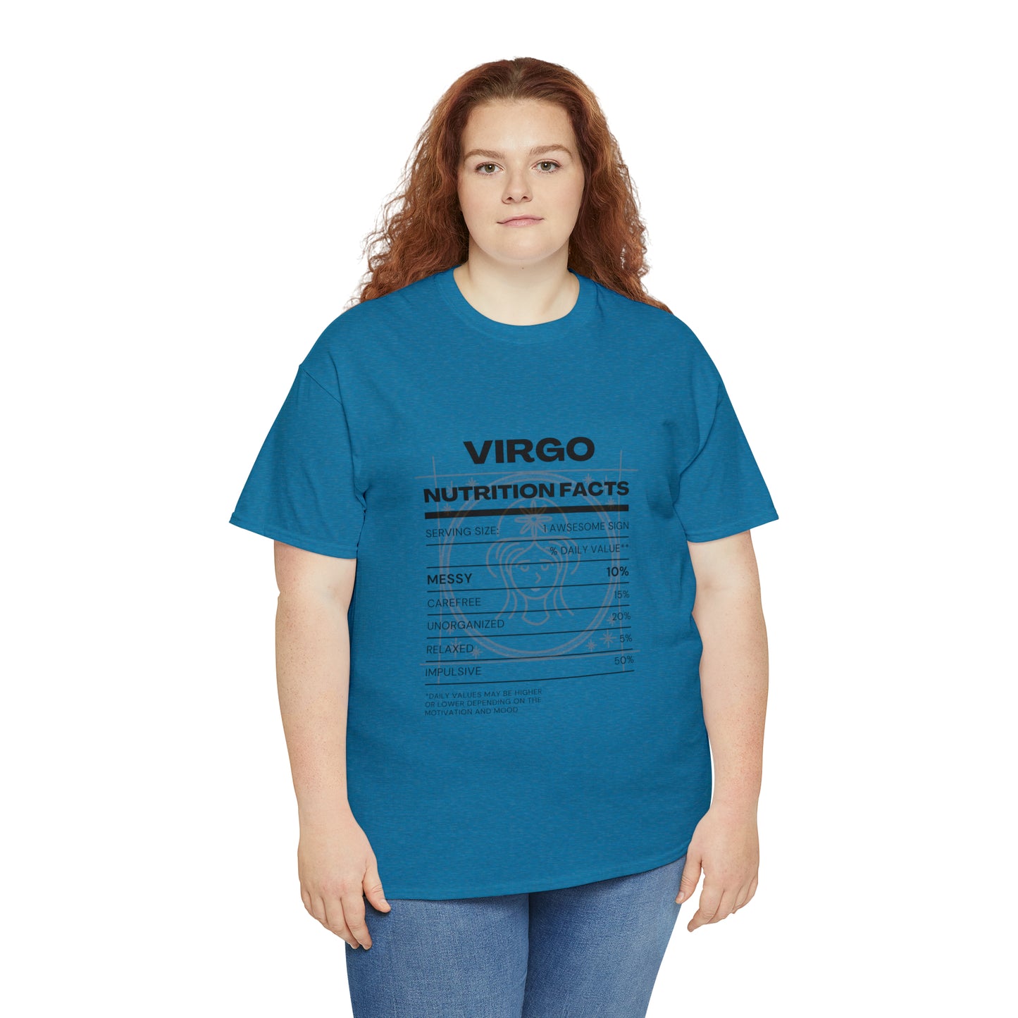 Messy and Proud Virgo Zodiac Astro-Sarcasm Unisex Heavy Cotton Tee