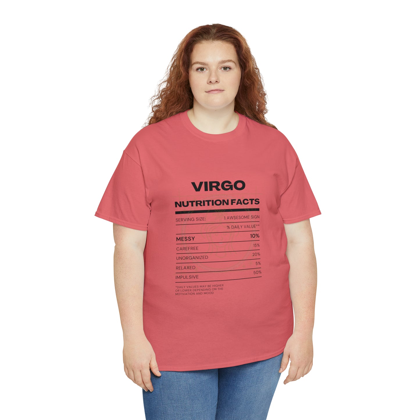 Messy and Proud Virgo Zodiac Astro-Sarcasm Unisex Heavy Cotton Tee