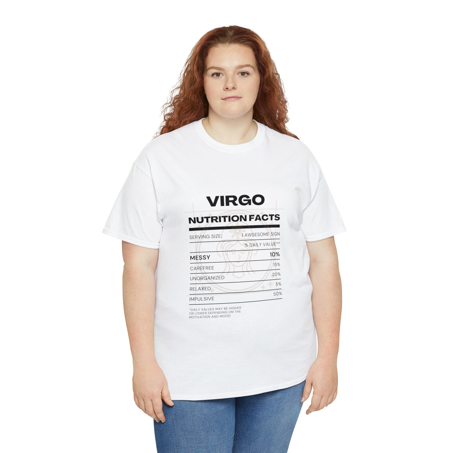 Messy and Proud Virgo Zodiac Astro-Sarcasm Unisex Heavy Cotton Tee