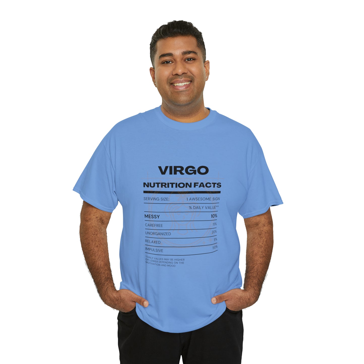 Messy and Proud Virgo Zodiac Astro-Sarcasm Unisex Heavy Cotton Tee