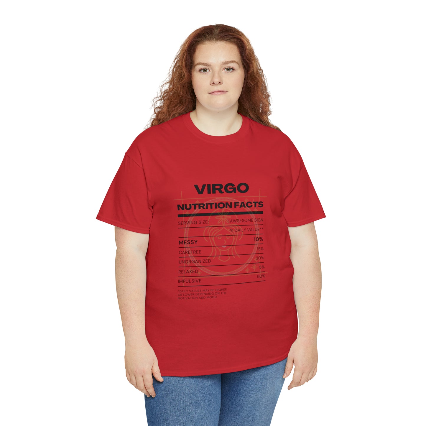 Messy and Proud Virgo Zodiac Astro-Sarcasm Unisex Heavy Cotton Tee