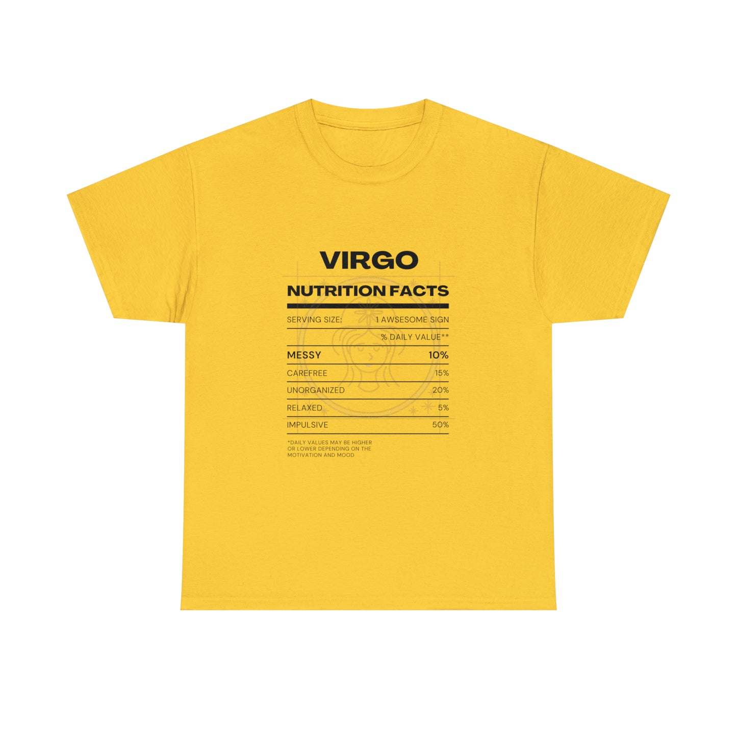 Messy and Proud Virgo Zodiac Astro-Sarcasm Unisex Heavy Cotton Tee