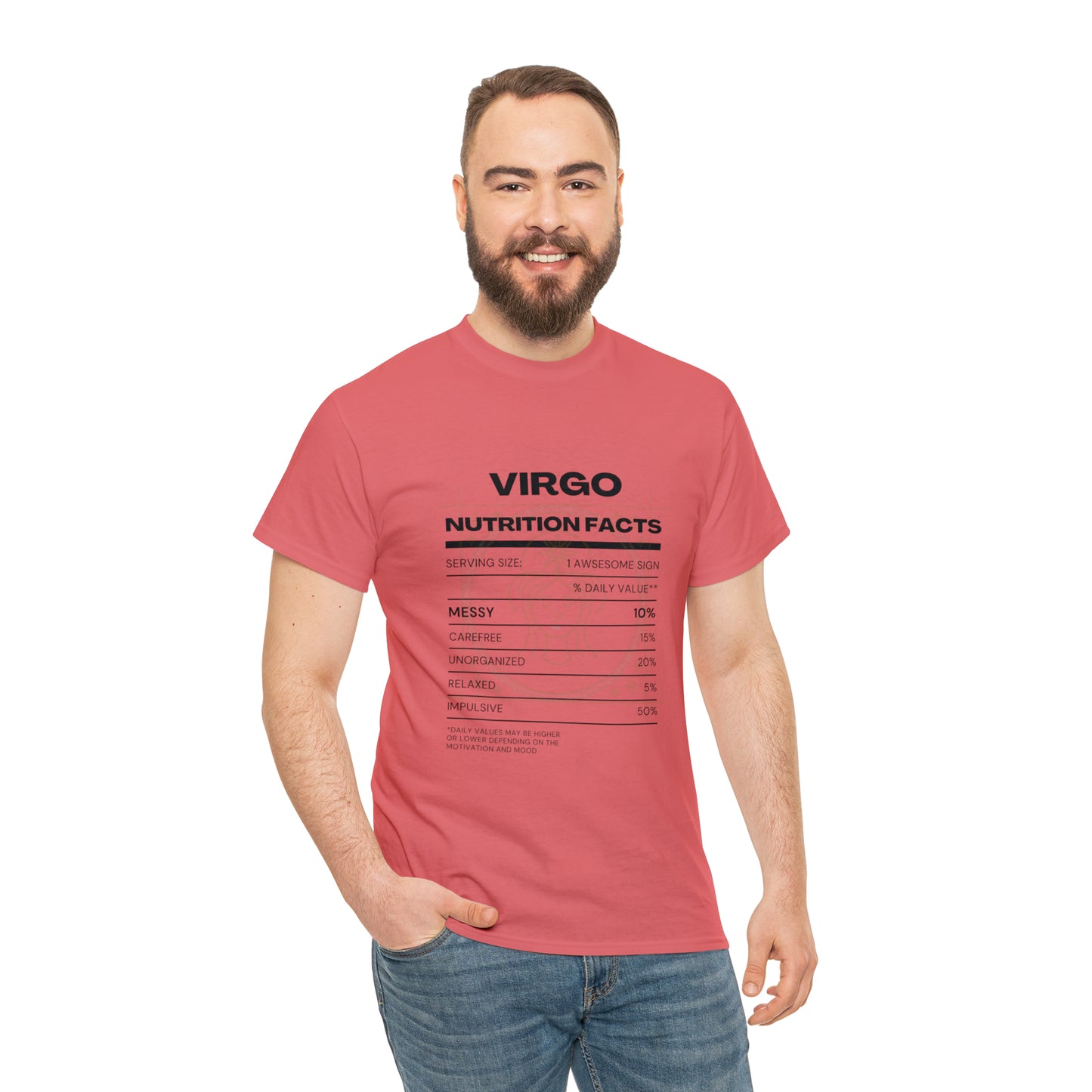 Messy and Proud Virgo Zodiac Astro-Sarcasm Unisex Heavy Cotton Tee