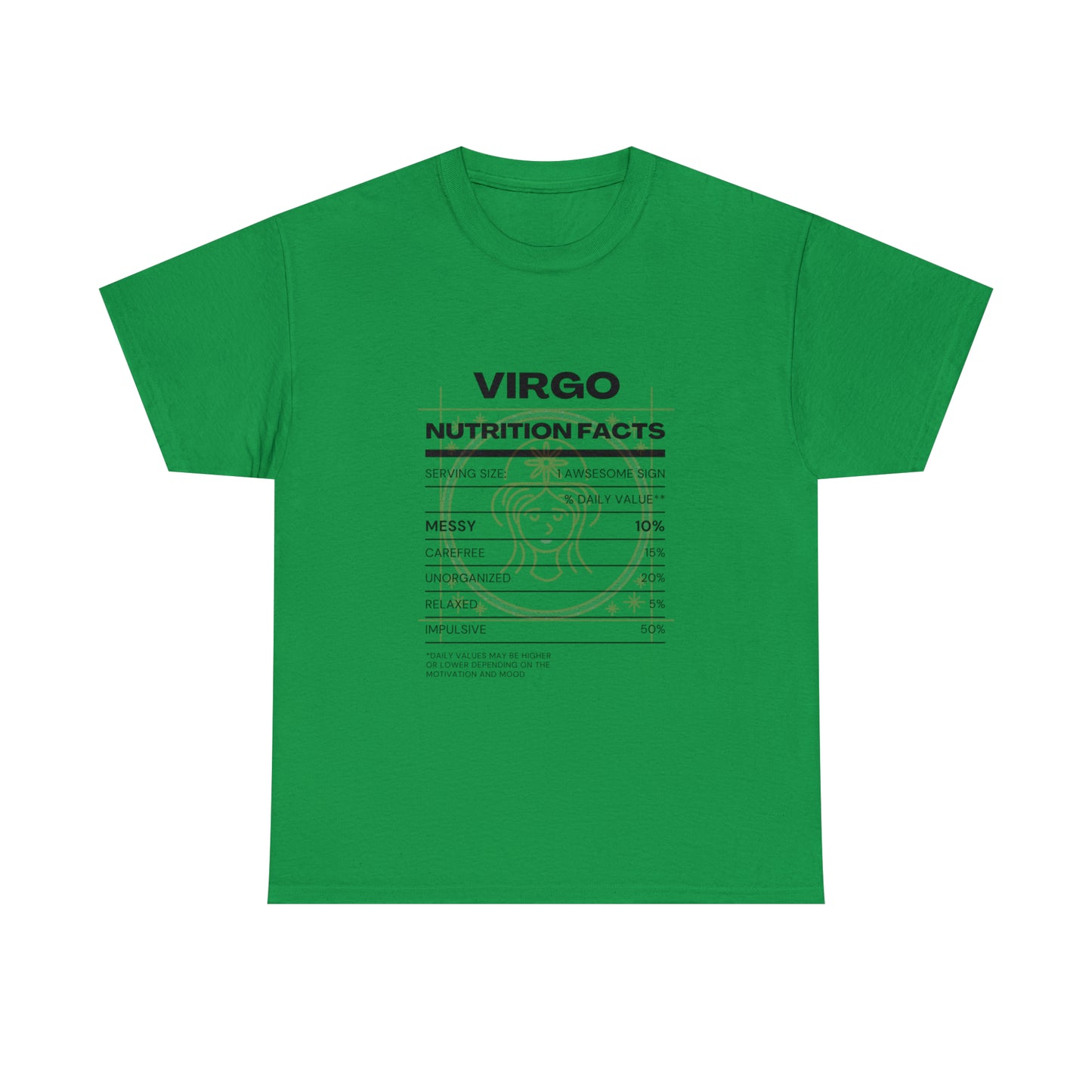 Messy and Proud Virgo Zodiac Astro-Sarcasm Unisex Heavy Cotton Tee