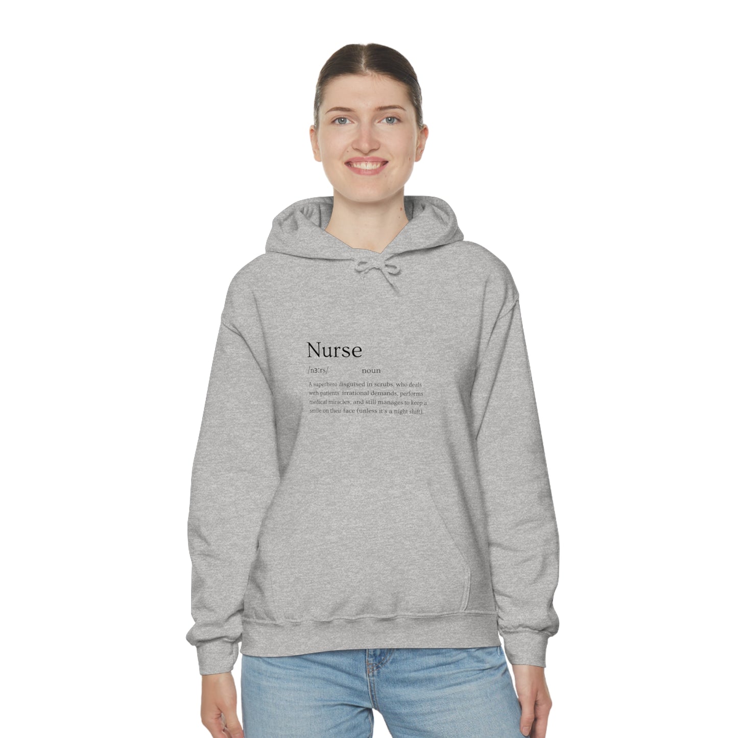 Heart Healer: Wear Your Compassion Proudly with Our Nurse Career Unisex Heavy Blend Hooded Sweatshirt