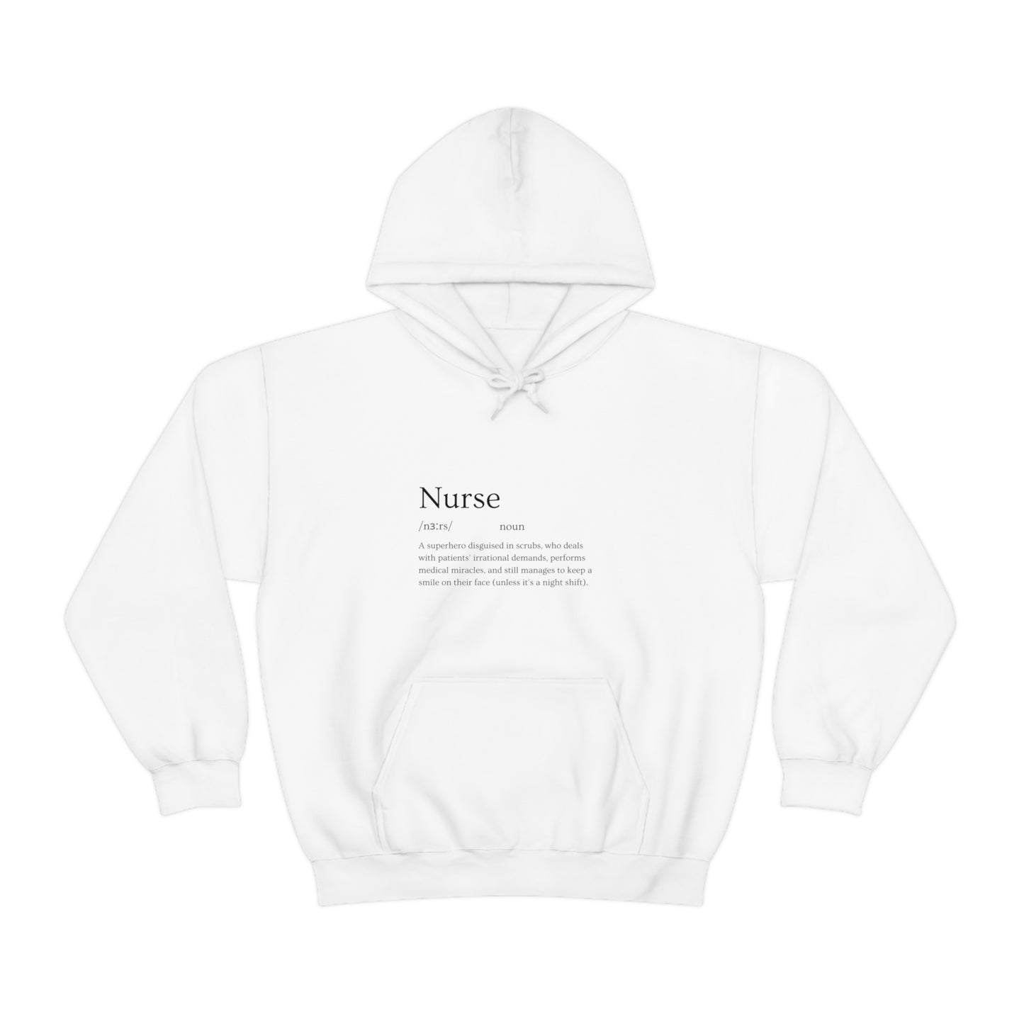 Heart Healer: Wear Your Compassion Proudly with Our Nurse Career Unisex Heavy Blend Hooded Sweatshirt