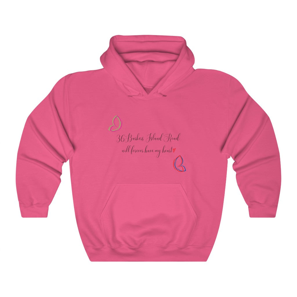 36 Barkers Island Road will forever have my heart  - Unisex Heavy Blend™ Hooded Sweatshirt