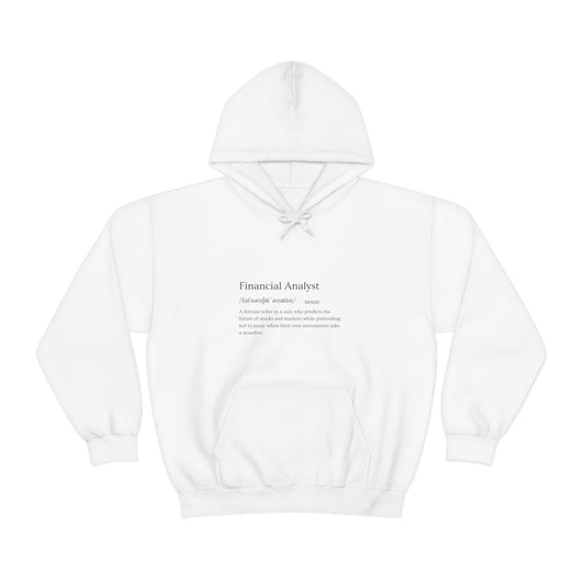 Numbers in Your DNA: Analyze in Style with Our Financial Analyst Career Unisex Heavy Blend Hooded Sweatshirt