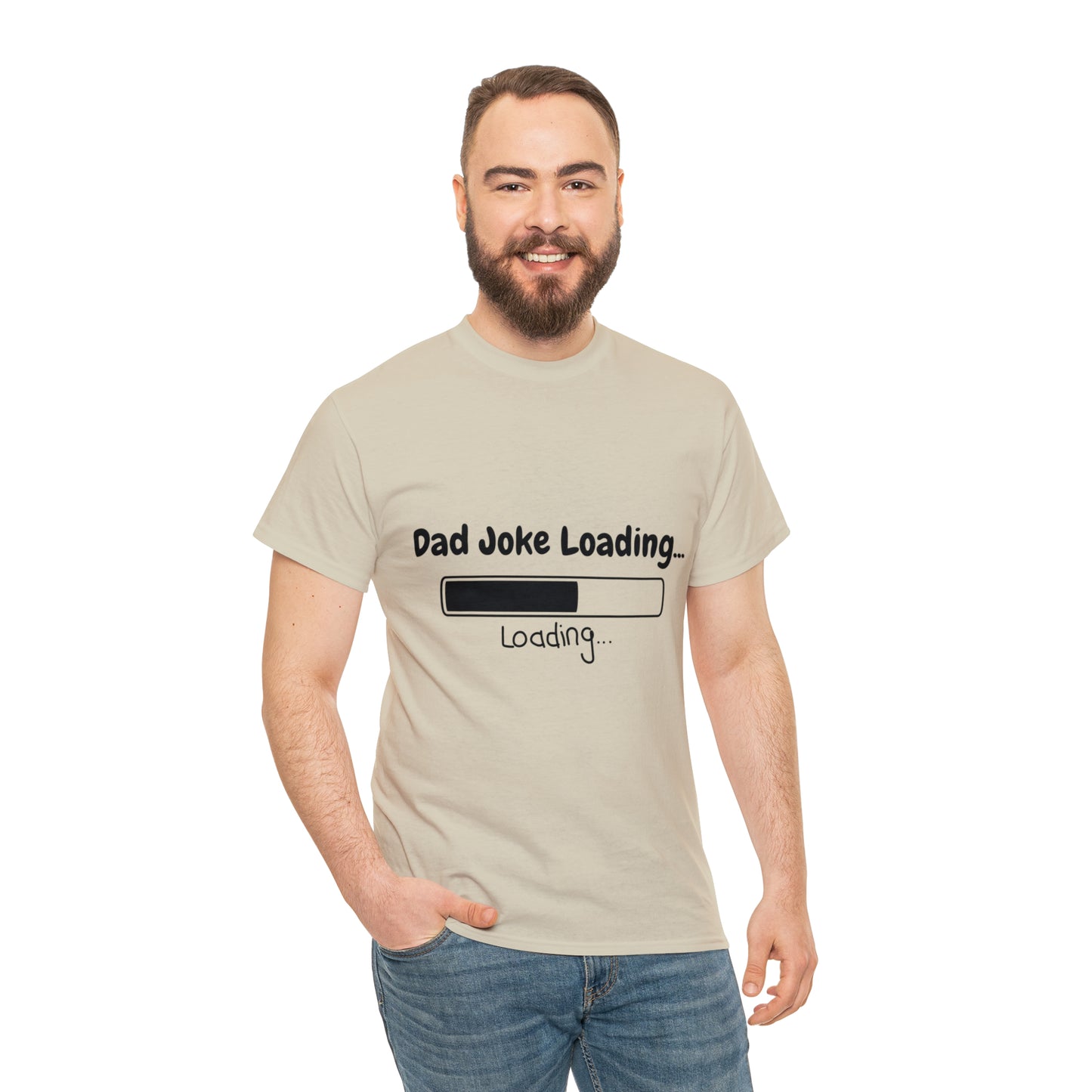 Add humor to Father's Day with our 'Dad Joke Loading...' Unisex Heavy Cotton Tee