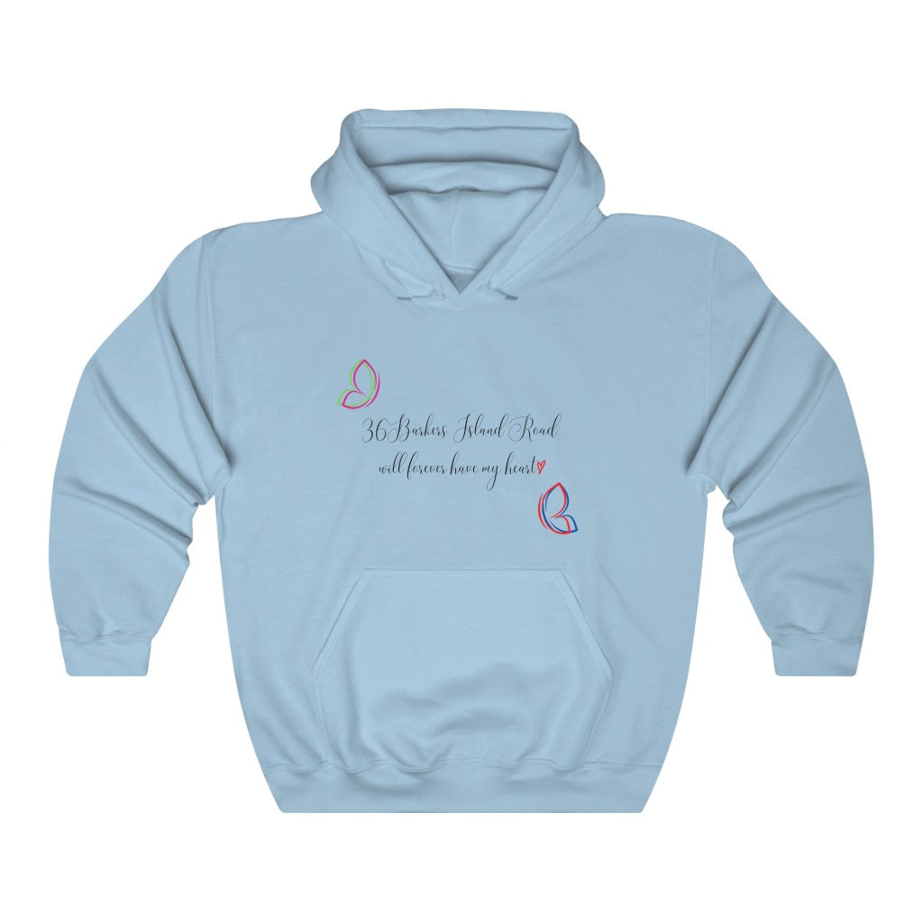 36 Barkers Island Road will forever have my heart  - Unisex Heavy Blend™ Hooded Sweatshirt