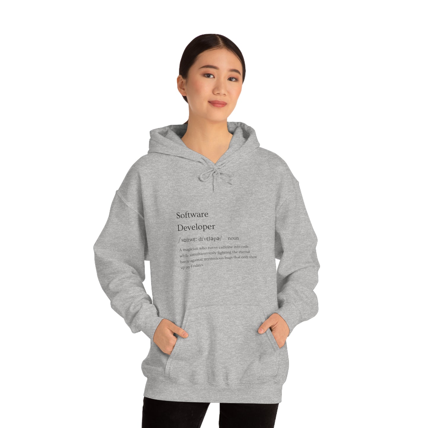 Code Master: Unleash Your Digital Wizardry with Our Software Developer Career Unisex Heavy Blend Hooded Sweatshirt