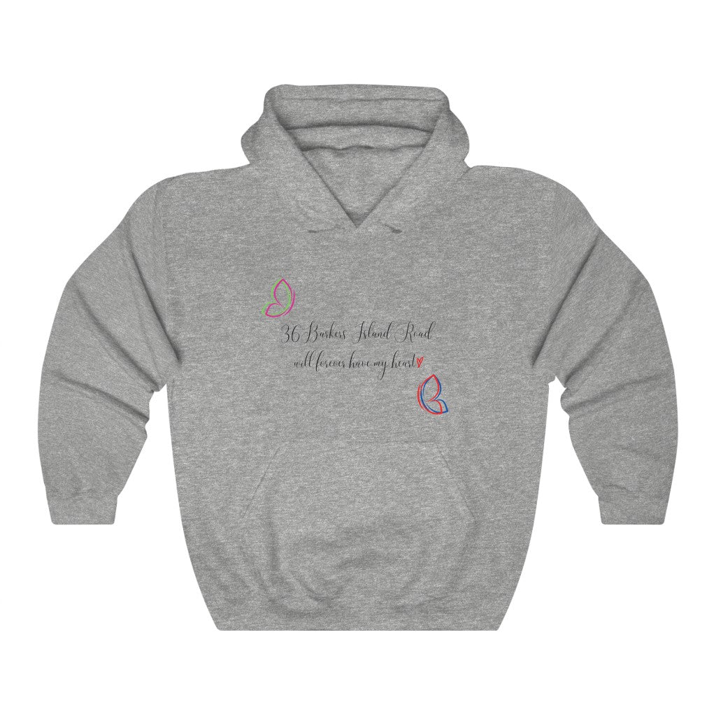 36 Barkers Island Road will forever have my heart  - Unisex Heavy Blend™ Hooded Sweatshirt