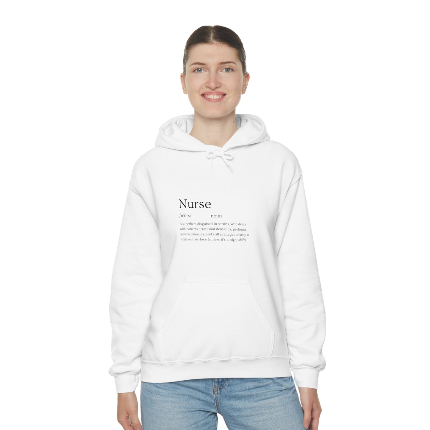 Heart Healer: Wear Your Compassion Proudly with Our Nurse Career Unisex Heavy Blend Hooded Sweatshirt