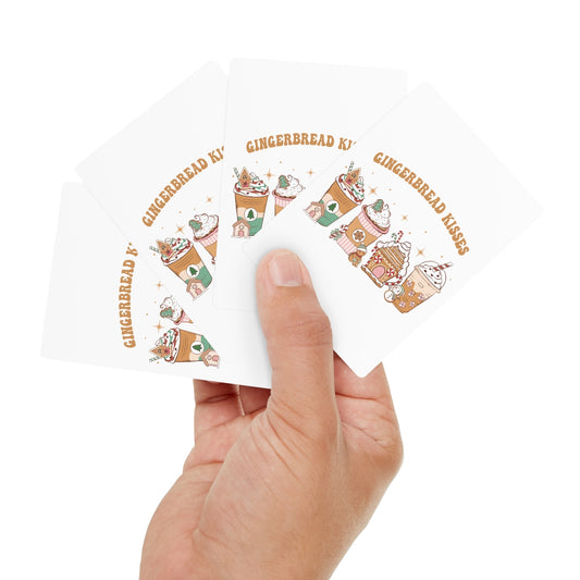 Gingerbread kisses Poker Cards